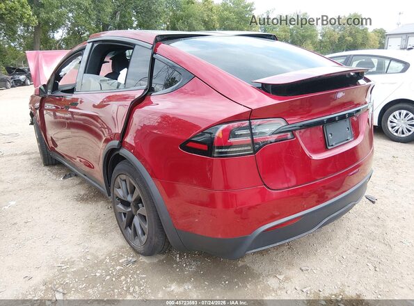 7SAXCBE51PF421195 2023 TESLA MODEL X Red Rear left