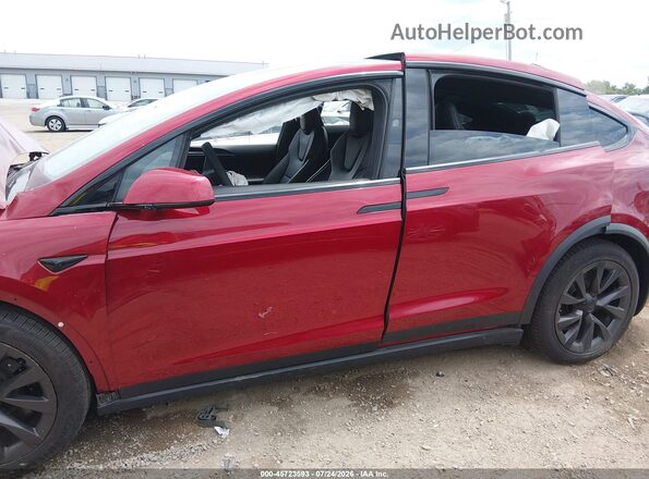 7SAXCBE51PF421195 2023 TESLA MODEL X Red 