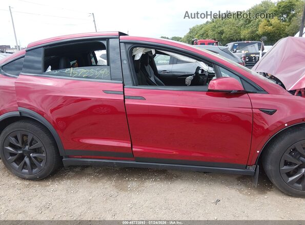 7SAXCBE51PF421195 2023 TESLA MODEL X Red 360 interior view