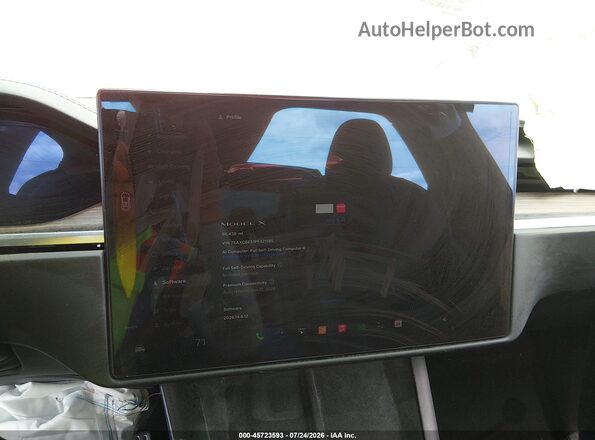 7SAXCBE51PF421195 2023 TESLA MODEL X Red 
