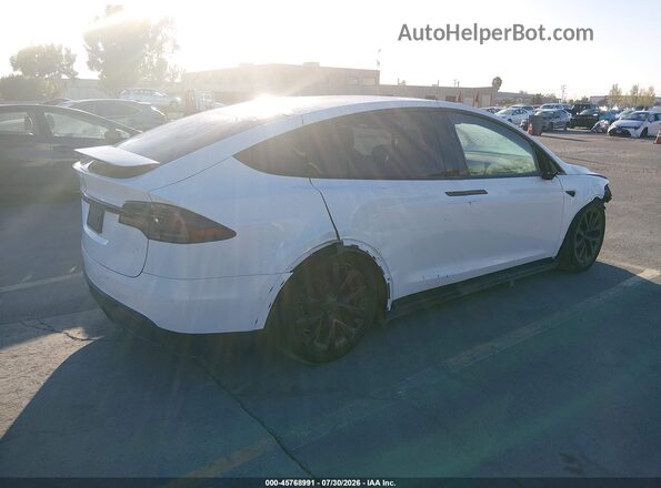 7SAXCBE58PF378863 2023 TESLA MODEL X Белый Задняя правая четверть