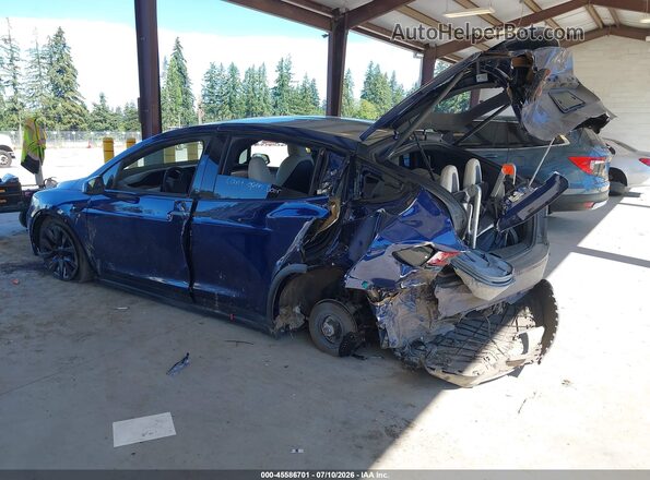 7SAXCBE5XSF471179 2025 TESLA MODEL X Синий Задняя левая четверть