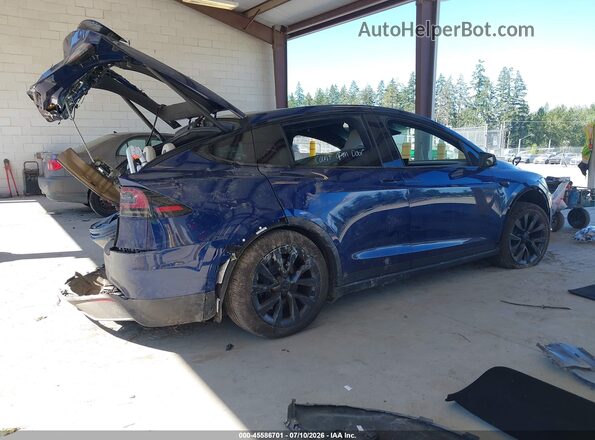 7SAXCBE5XSF471179 2025 TESLA MODEL X Синий Задняя правая четверть