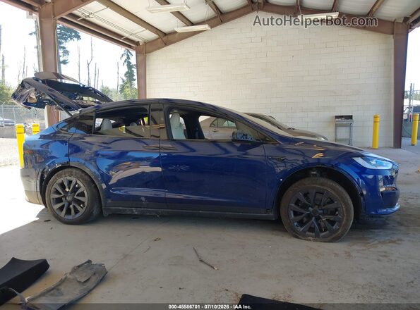 7SAXCBE5XSF471179 2025 TESLA MODEL X Синий Вид щитка приборов