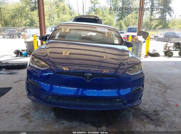 7SAXCBE5XSF471179 2025 TESLA MODEL X Синий Вид панели приборов