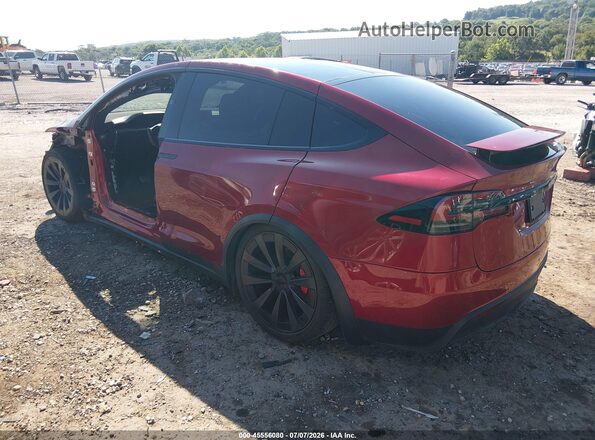 7SAXCBE62PF431131 2023 TESLA MODEL X Red Rear left