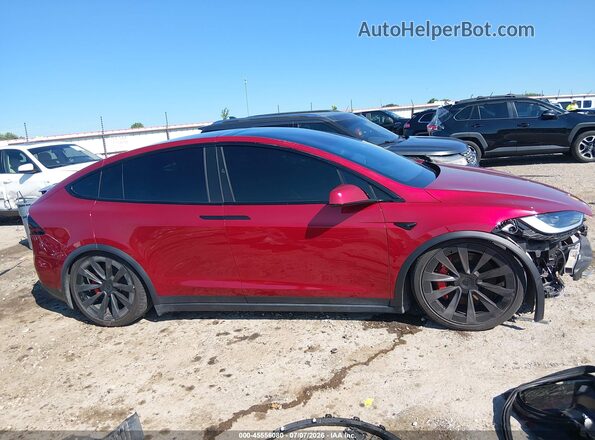 7SAXCBE62PF431131 2023 TESLA MODEL X Red 360 interior view