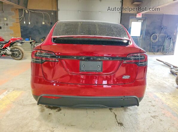 7SAXCBE66SF468224 2025 TESLA MODEL Red Vista trasera