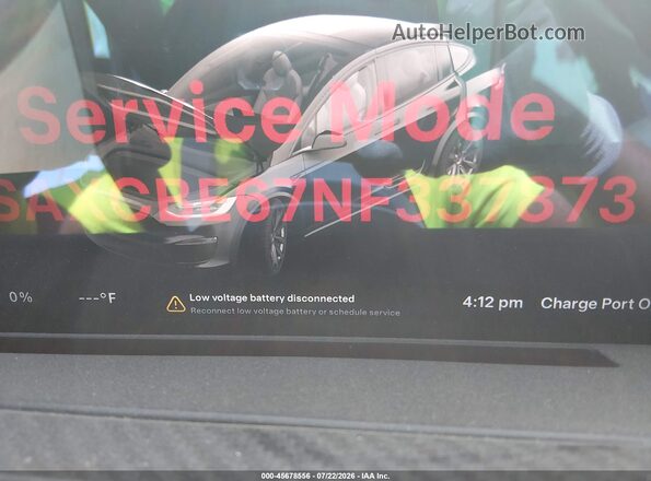 7SAXCBE67NF337873 2022 TESLA MODEL X Черный Вид задних сидений