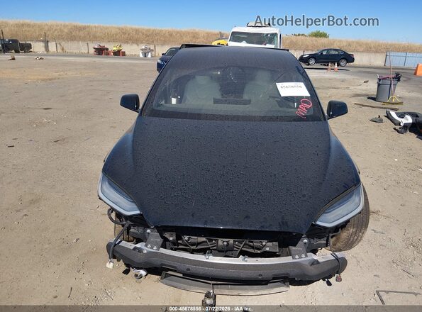 7SAXCBE67NF337873 2022 TESLA MODEL X Черный Вид спереди