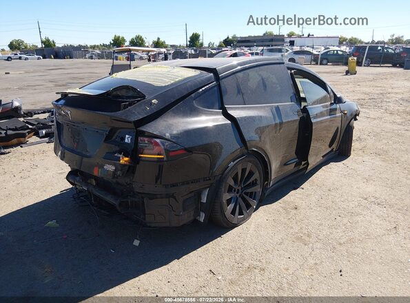 7SAXCBE67NF337873 2022 TESLA MODEL X Черный Задняя правая четверть