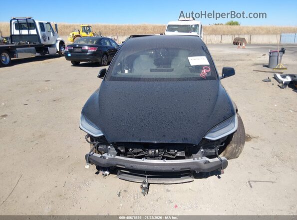 7SAXCBE67NF337873 2022 TESLA MODEL X Черный Вид задней части салона