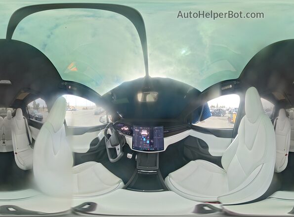 7SAXCBE68NF339387 2022 TESLA MODEL White Սալոնի 360 աստիճան տեսք