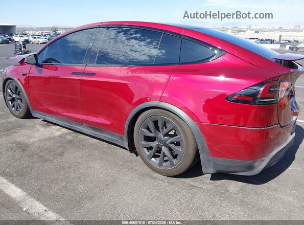 7SAXCDE52PF426689 2023 TESLA MODEL X Red უკანა მარცხენა