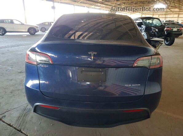 7SAYGAEE0PF682627 2023 TESLA MODEL Blue Rear view
