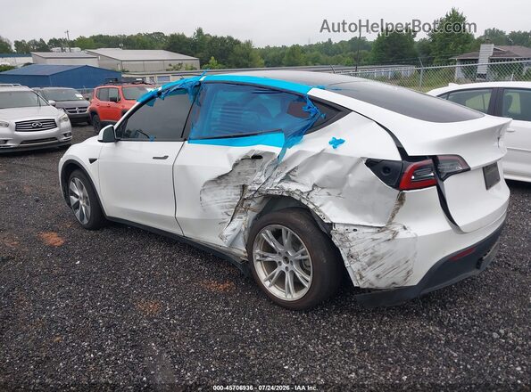 7SAYGAEE1NF363802 2022 TESLA MODEL Y White Հետևի ձախ