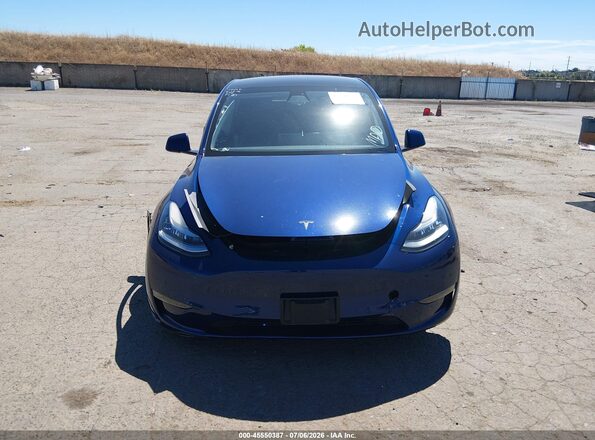 7SAYGAEE1NF382298 2022 TESLA MODEL Y Blue Vista del cuadro de instrumentos