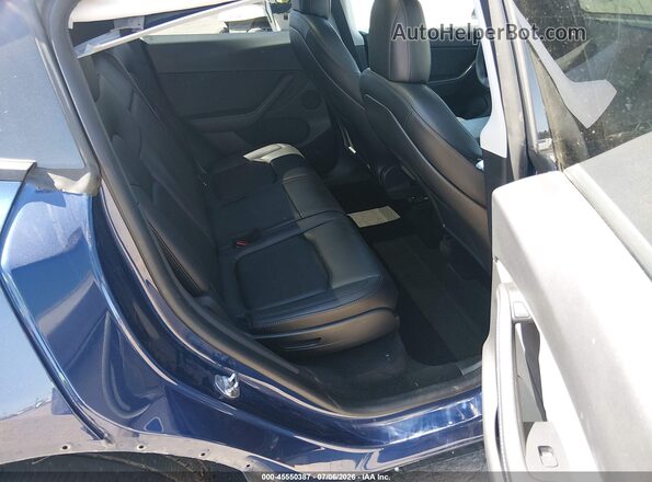 7SAYGAEE1NF382298 2022 TESLA MODEL Y Blue Vista de la etiqueta del VIN