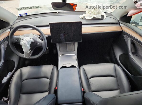 7SAYGAEE1NF549808 2022 TESLA MODEL White Widok deski rozdzielczej