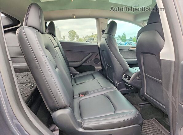 7SAYGAEE1NF554135 2022 TESLA MODEL Gray უკანა სავარძლების ხედი