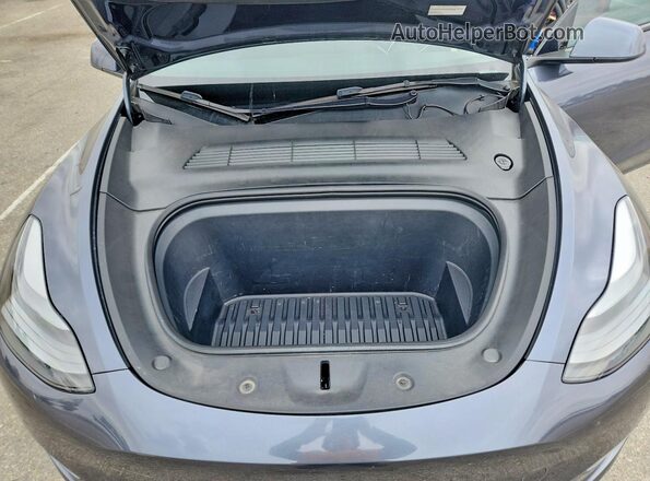 7SAYGAEE1NF554135 2022 TESLA MODEL Gray უკანა სალონის ხედი