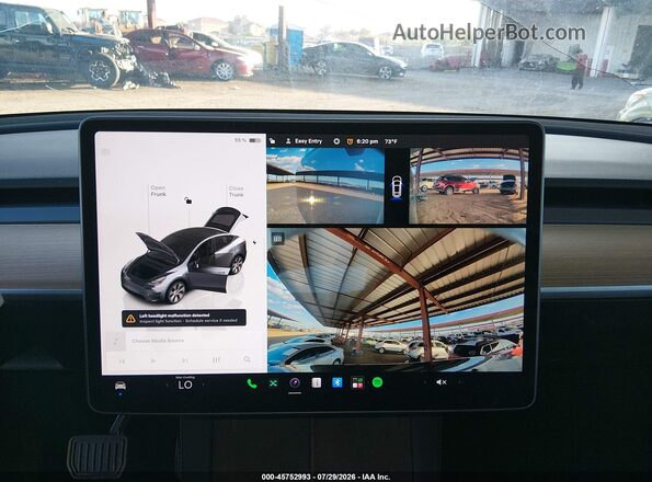 7SAYGAEE2PF915634 2023 TESLA MODEL Y Gray უკანა სავარძლების ხედი