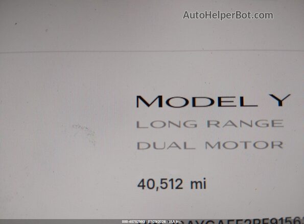 7SAYGAEE2PF915634 2023 TESLA MODEL Y Gray 