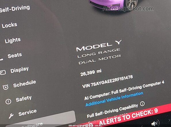 7SAYGAEE2RF151478 2024 TESLA MODEL Y Black 