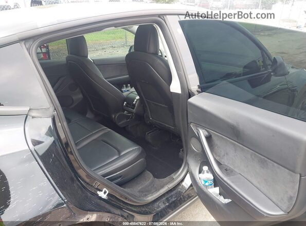 7SAYGAEE3NF338786 2022 TESLA MODEL Y Black Vista de la etiqueta del VIN