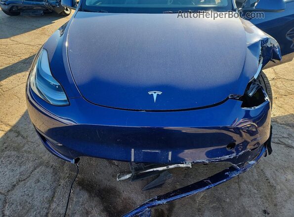 7SAYGAEE3PF789056 2023 TESLA MODEL Blue Вид задньої частини салону