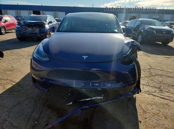 7SAYGAEE3PF789056 2023 TESLA MODEL Blue Вид спереду