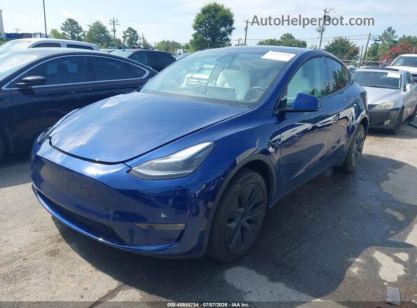 7SAYGAEE3RF164546 2024 TESLA MODEL Y Blue Передня ліва чверть