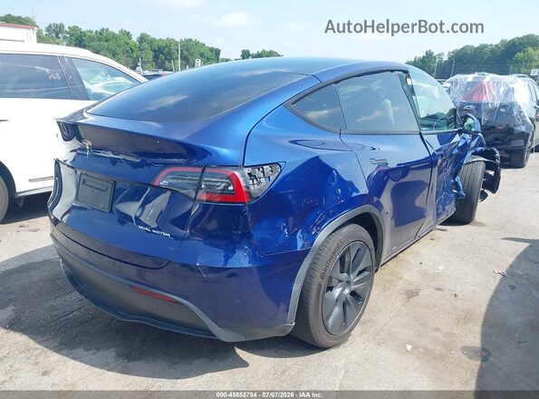 7SAYGAEE3RF164546 2024 TESLA MODEL Y Blue Задня права чверть