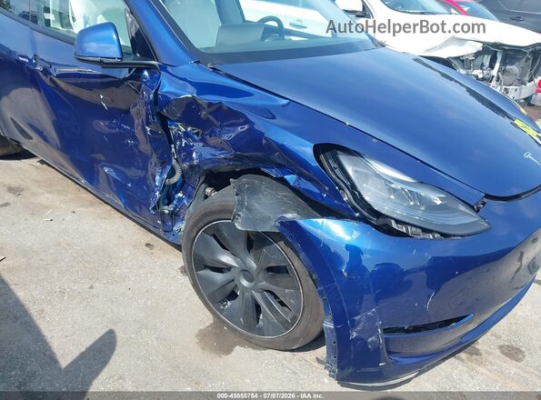 7SAYGAEE3RF164546 2024 TESLA MODEL Y Blue Вид спереду
