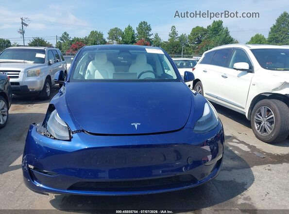 7SAYGAEE3RF164546 2024 TESLA MODEL Y Blue Вид панелі приладів