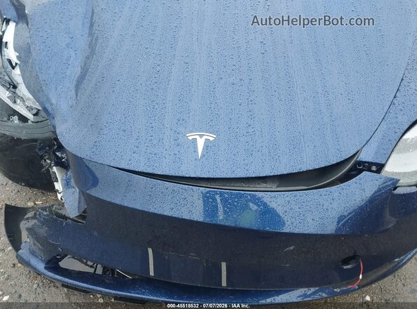 7SAYGAEE3SF221849 2025 TESLA MODEL Y Синий Вид сзади