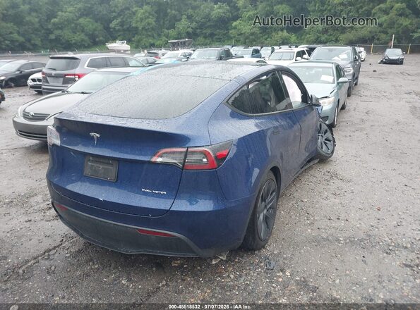 7SAYGAEE3SF221849 2025 TESLA MODEL Y Синий Задняя правая четверть