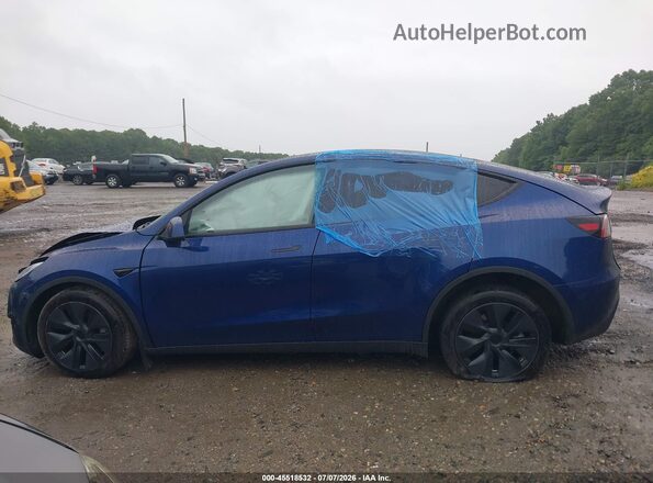 7SAYGAEE3SF221849 2025 TESLA MODEL Y Синий Вид задней части салона