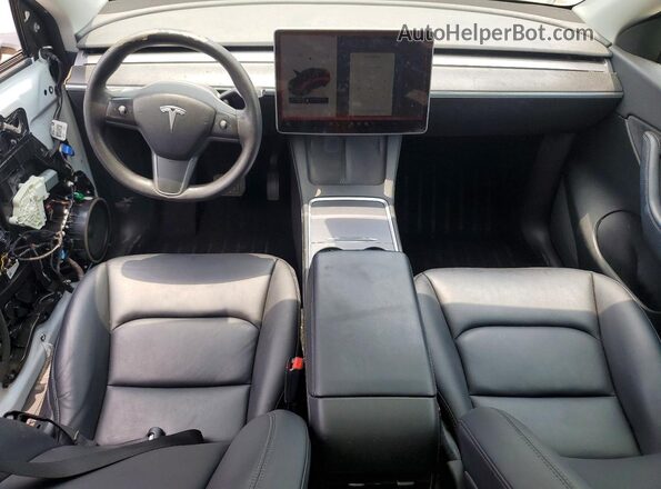 7SAYGAEE4NF433776 2022 TESLA MODEL Белый Вид панели приборов