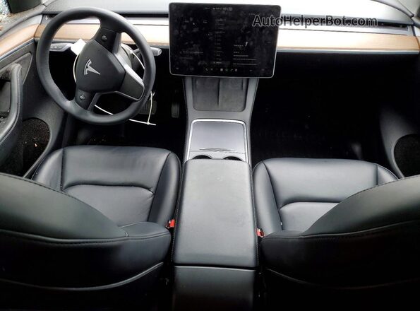 7SAYGAEE5NF541372 2022 TESLA MODEL Black Dashboard view