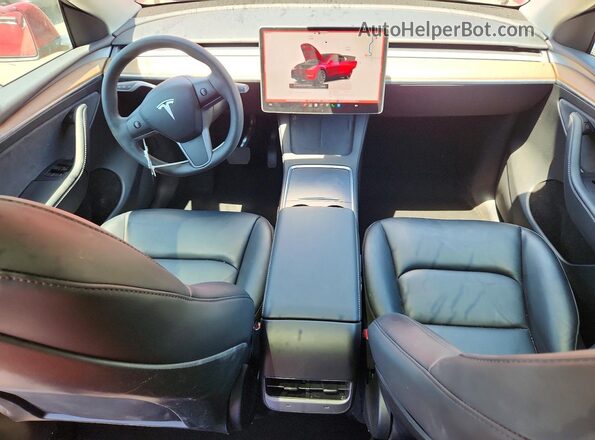 7SAYGAEE5RF015930 2024 TESLA MODEL Red წინა პანელის ხედი