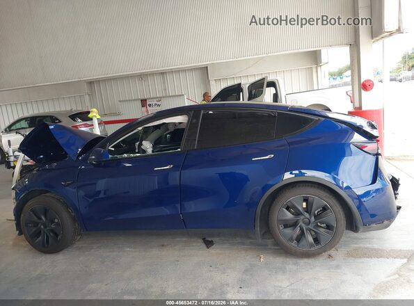 7SAYGAEE5RF201497 2024 TESLA MODEL Y Синий Вид задней части салона