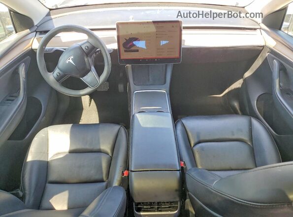 7SAYGAEE6PF700385 2023 TESLA MODEL Gray Вид панелі приладів