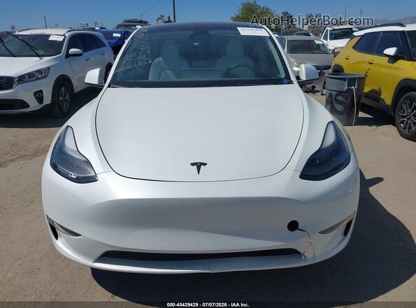 7SAYGAEE6PF773613 2023 TESLA MODEL Y White Вид щитка приладів
