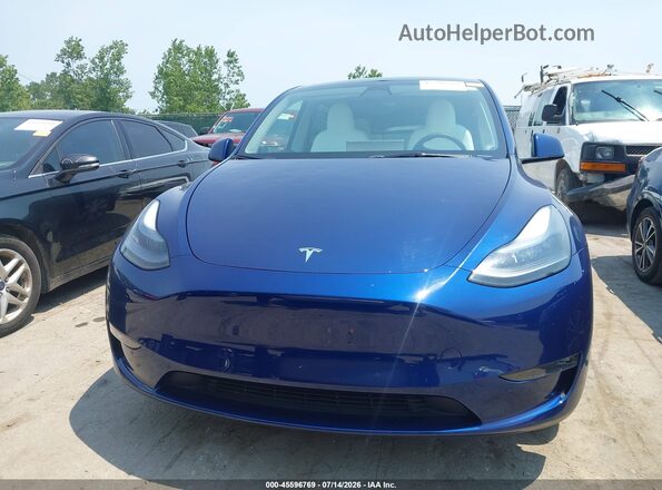 7SAYGAEE6PF779816 2023 TESLA MODEL Y Blue Instrument cluster view