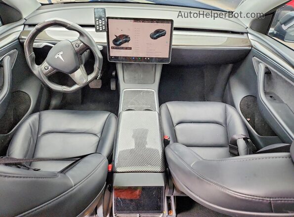 7SAYGAEE6RF029884 2024 TESLA MODEL Two Tone Dashboard view