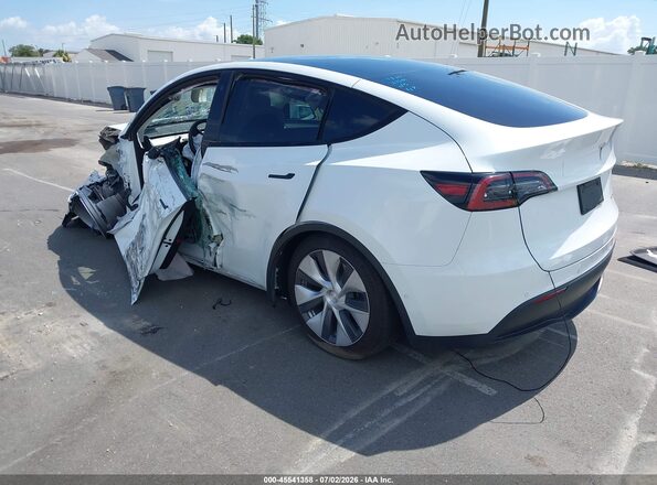 7SAYGAEE7NF530194 2022 TESLA MODEL Y White Rear left