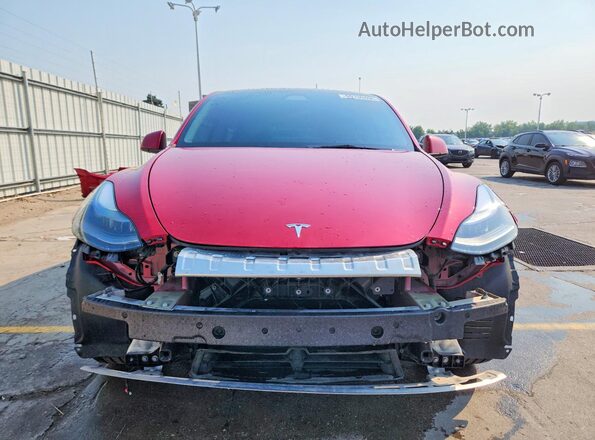 7SAYGAEE7PF866818 2023 TESLA MODEL Red Вид спереду