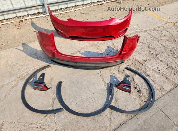 7SAYGAEE7PF866818 2023 TESLA MODEL Red Вид підкапотного простору