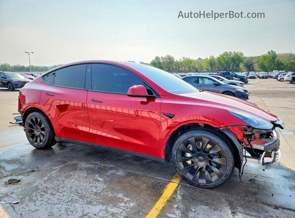 7SAYGAEE7PF866818 2023 TESLA MODEL Red Передня права чверть